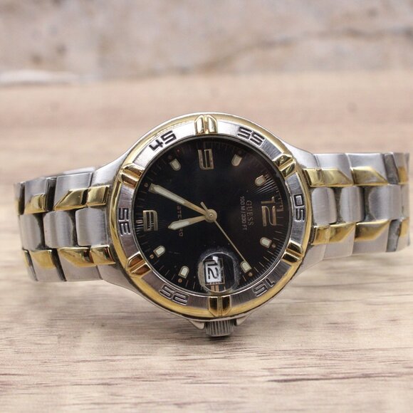 Guess Waterpro Watch Unisex Multi-toned Stainless Steel Classic Date Dial 100m - Picture 5 of 10